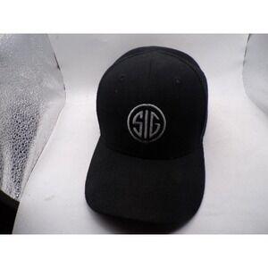 Sig Sauer Black Snapback‎ Hat Stran Headwear Embroidered Logo Baseball Cap OSFA